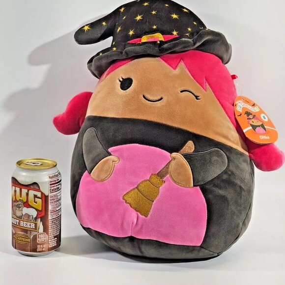 Squishmallow‎ KellyToy Ditka Pink Winking Witch BeWitched Girl 15" Plush 1401-2 - Picture 2 of 10